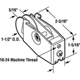 Sliding Door Roller - 1-1/2 Inch Steel - Concave | Patio Door Parts