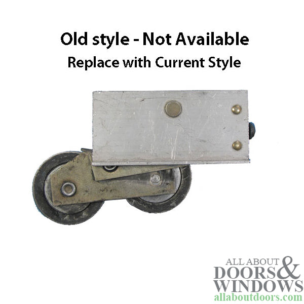 Tandem Sliding Door Roller - 1-1/2 Inch Steel - Concave | Patio Door Parts