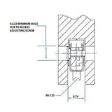 Tandem Sliding Door Roller - 1-1/4 Inch Steel - Concave | Patio Door Parts