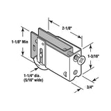 Sliding Door Roller - 1-1/4 Inch Steel - Concave | Patio Door Parts