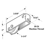 Sliding Door Roller - 1-1/4 Inch Nylon - Concave | Patio Door Parts