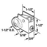 Sliding Door Roller - 1-1/2 Inch Steel - Concave | Patio Door Parts