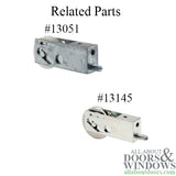 Sliding Door Roller - 1-1/2 Inch Steel - Concave | Patio Door Parts