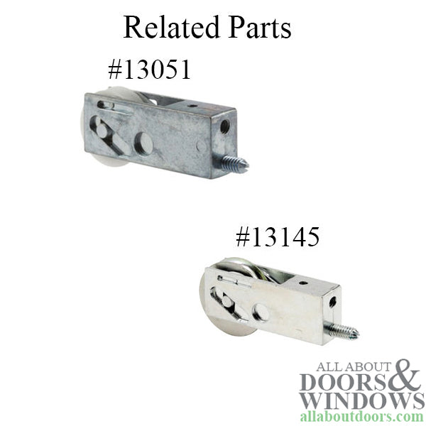 Sliding Door Roller - 1-1/2 Inch Steel - Concave | Patio Door Parts