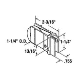 Sliding Door Roller - 1-1/4 Inch Steel - Concave | Patio Door Parts