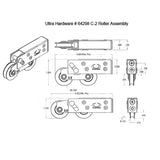 Tandem Sliding Door Roller - 1-1/4 Inch steel | Patio Door Parts