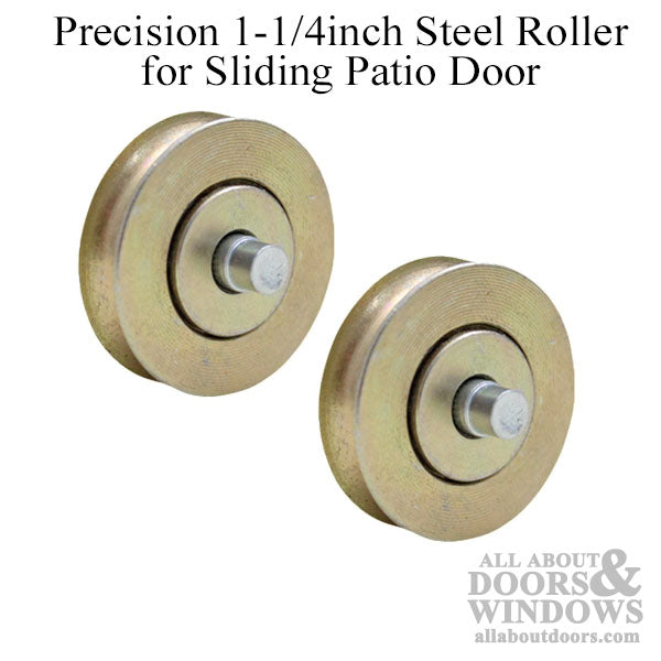 Sliding Door Wheel - 1-1/4 Inch Steel - Concave | Patio Door Parts