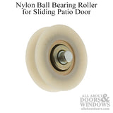 Sliding Door Wheel - 1-1/4 Inch Nylon - Concave | Patio Door Parts